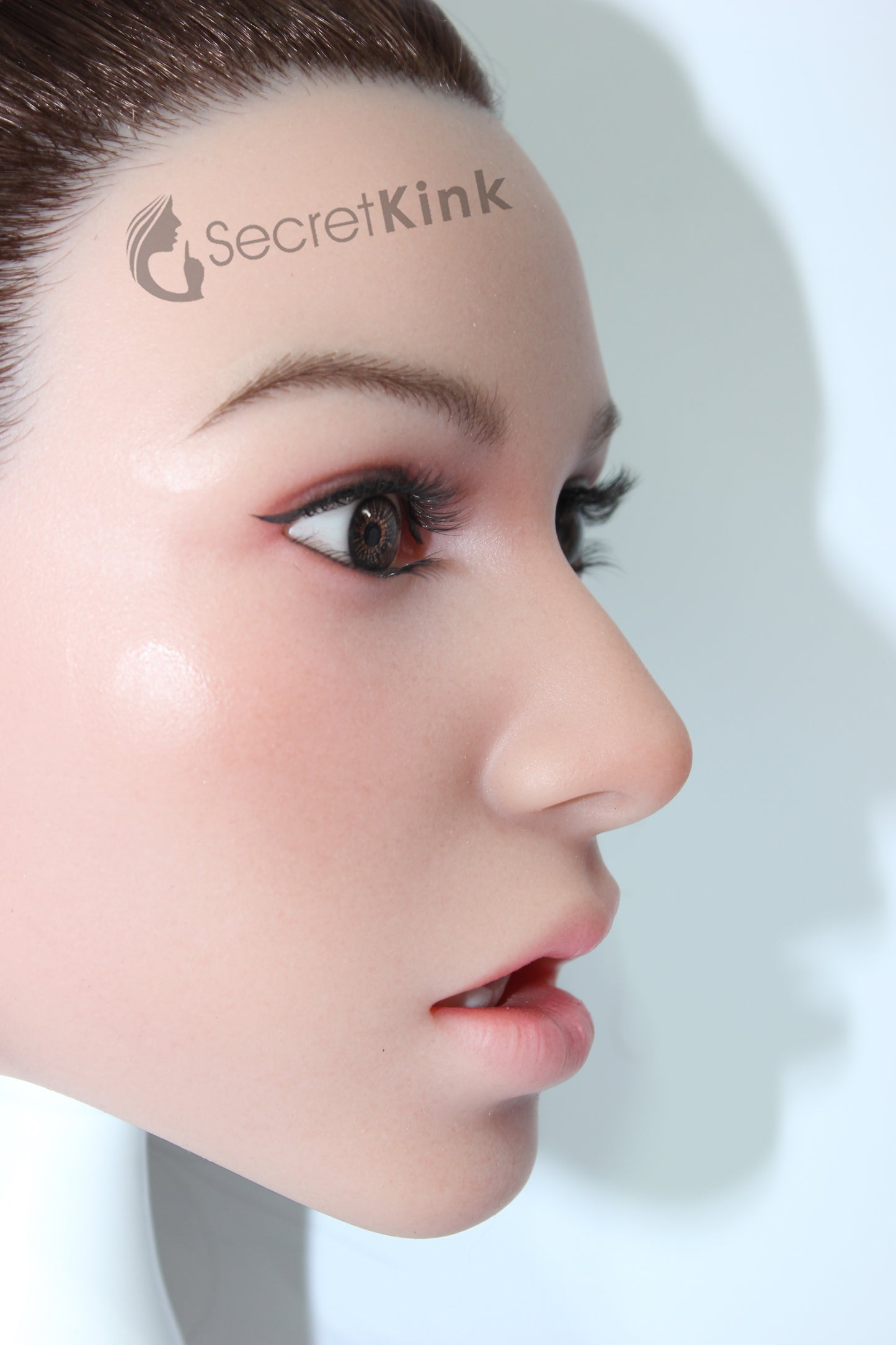 Ultra Realistic Female Silicone Sex Doll Head (Fair Skin-Tone) - Rosie