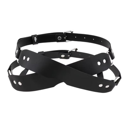 Vegan Leather Criss-Cross Blindfold