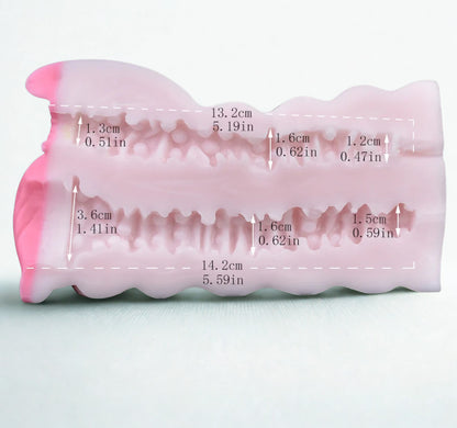 Pig Masturbator l Silicone Soft Dual-Channel Men's Stroker
