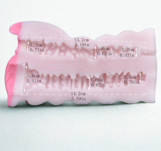 Pig Masturbator l Silicone Soft Dual-Channel Men's Stroker
