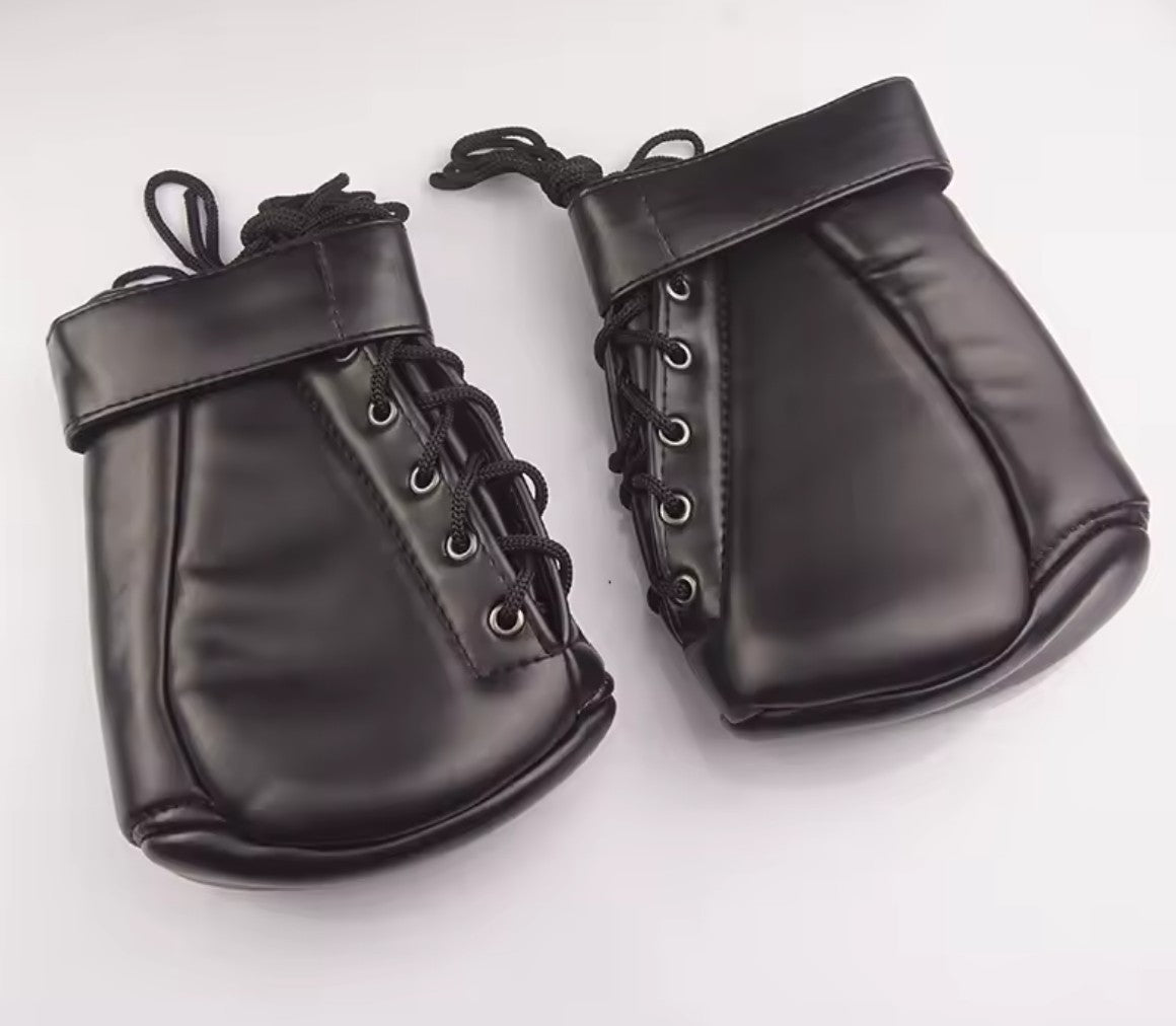 Pup Play Bondage Mitts – Black Dog Paw Padded Mittens