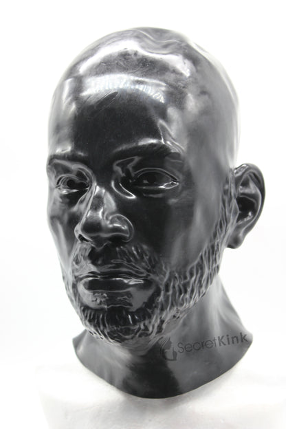 Latex Beard Hood l Moulded Rubber Masculine Detail