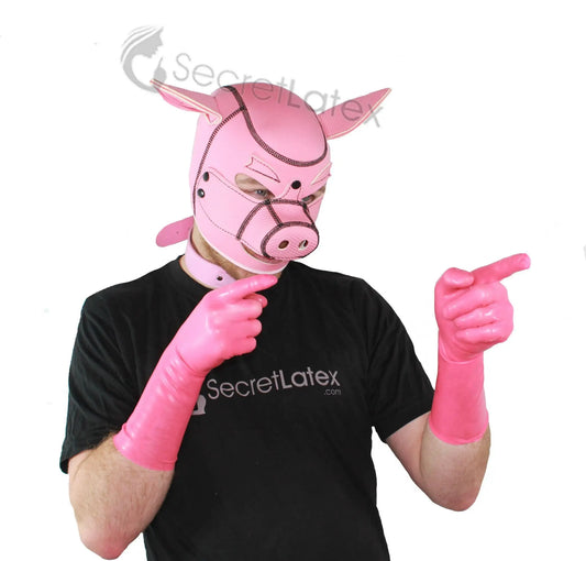 Neoprene Foam Pig Hood - Padded Animal Mask