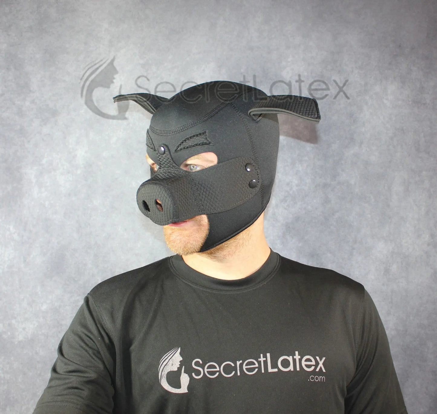 Neoprene Foam Pig Hood - Padded Animal Mask