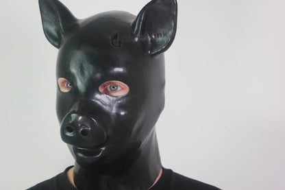 Latex Piglet Hood