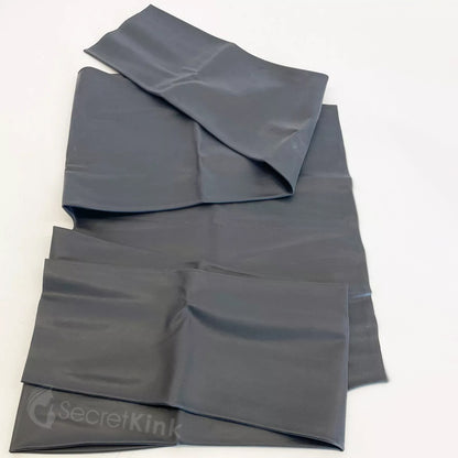 Black Latex Moulded Trousers Pants