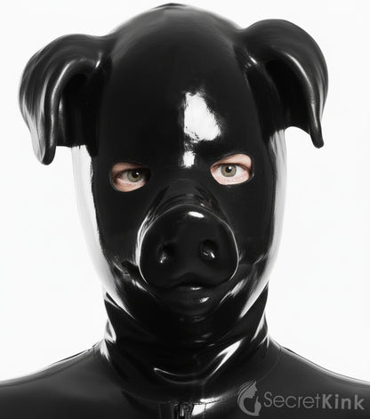 Latex Pig Hood