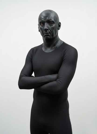 Black Silicone Male Mask Seamless Full Head Expandable Rubber Mask
