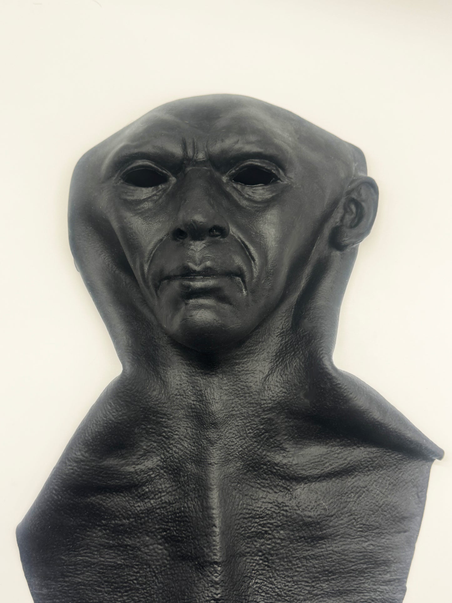 Black Silicone Male Mask Seamless Full Head Expandable Rubber Mask
