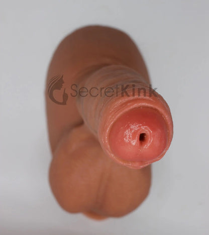 4-inch Silicone Penis Sleeve with Ball Sack