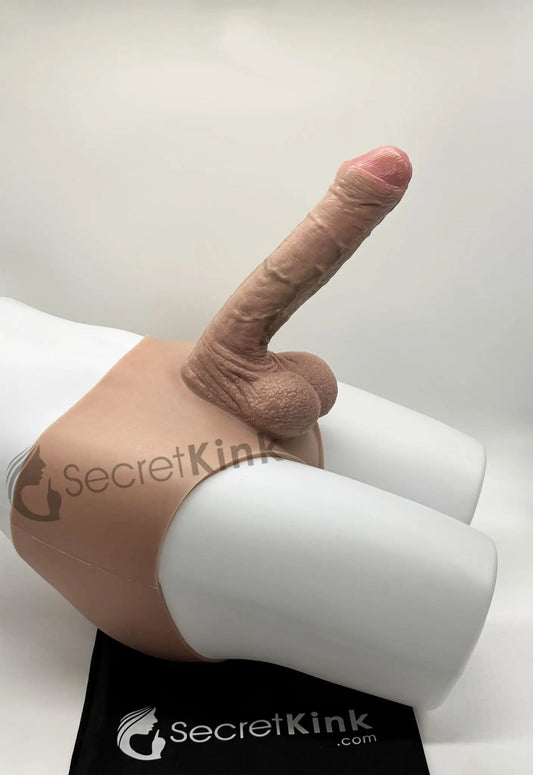 8-inch Realistic Silicone Dildo Pants