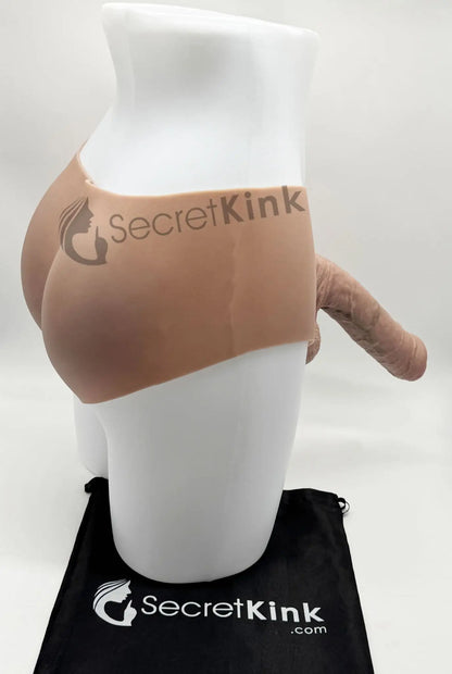 8-inch Realistic Silicone Dildo Pants