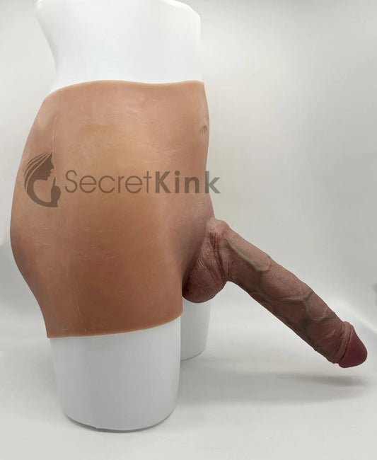 8-inch Realistic Silicone Dildo Pants