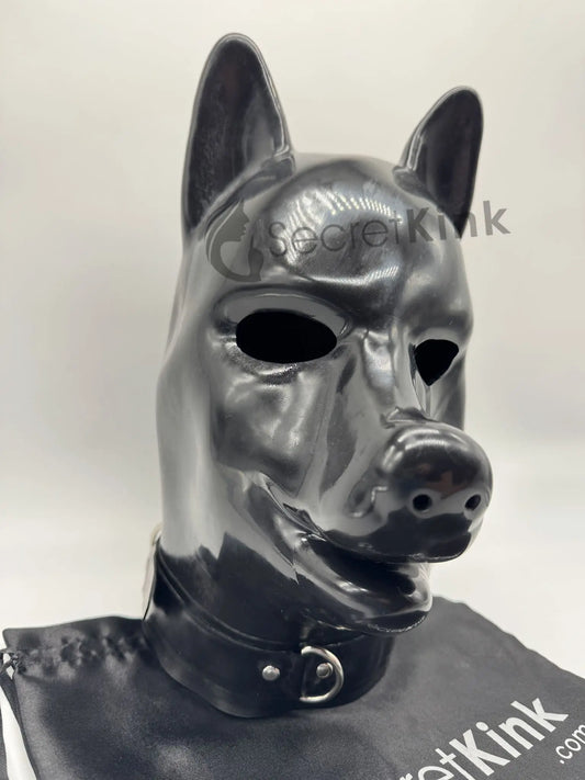 Extra Thick Heavy-Duty K9 Puppy Hood (includes Padlock Collar)