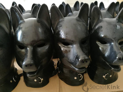 Extra Thick Heavy-Duty K9 Puppy Hood (includes Padlock Collar)