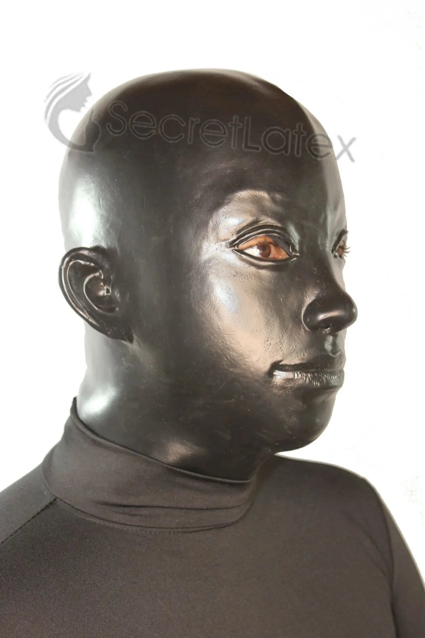 Heavy Rigid Feminine Latex Hood