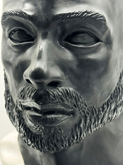 Heavy Masculine Rubber Hood with Beard Design
