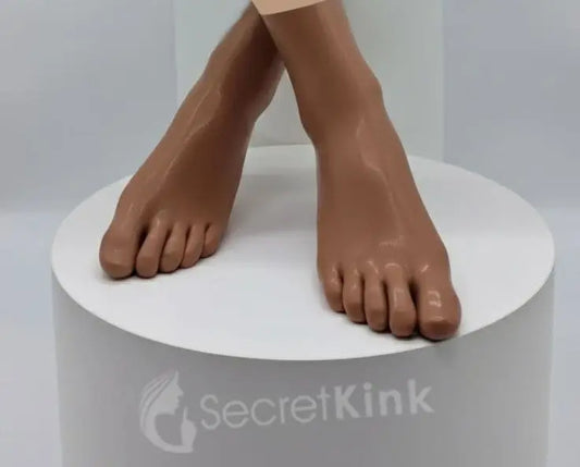 Brown Latex Toe Socks
