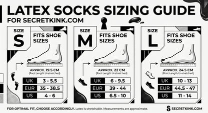 Blue Latex Toe Socks - Limited