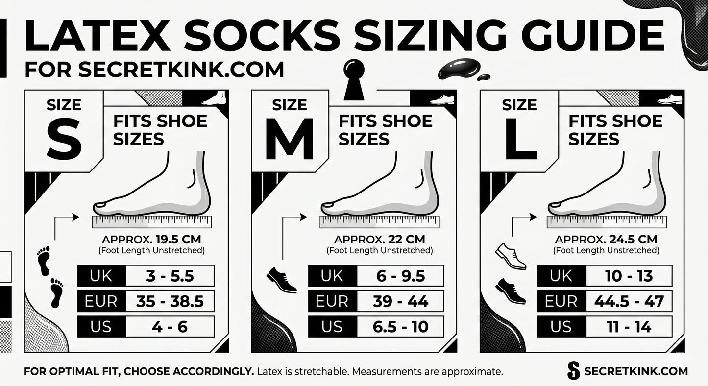 Red Latex Toe Socks Moulded