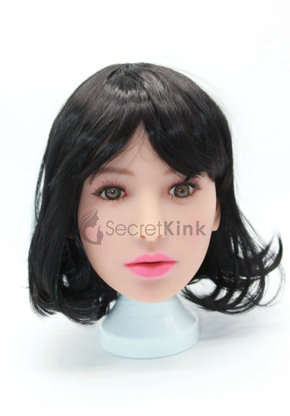 Ultra Realistic Female TPE Sex Doll Head (Fair Skin-Tone) - Mei
