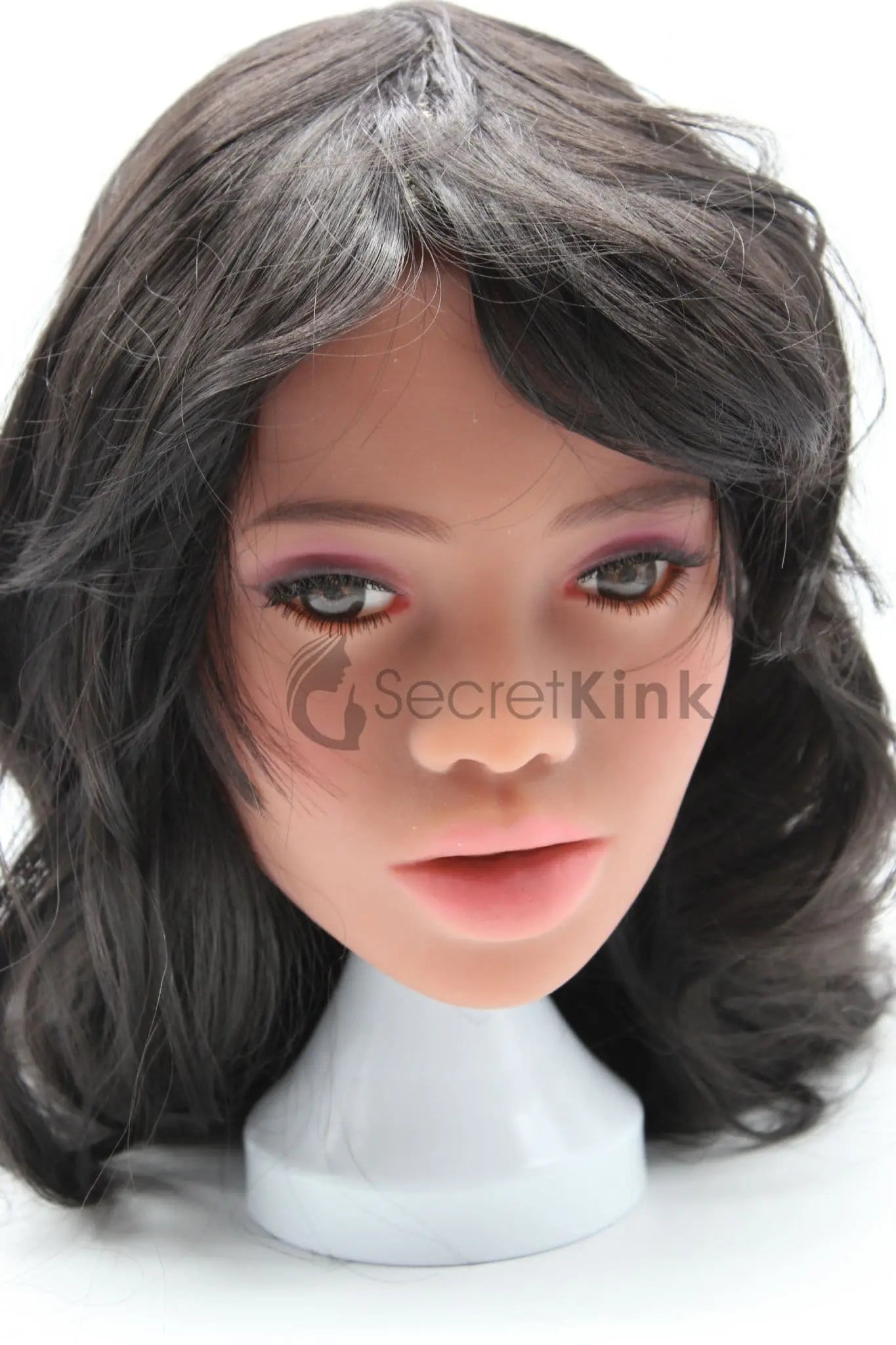 Ultra Realistic Female TPE Sex Doll Head (Light Brown Skin-Tone) - Lilly