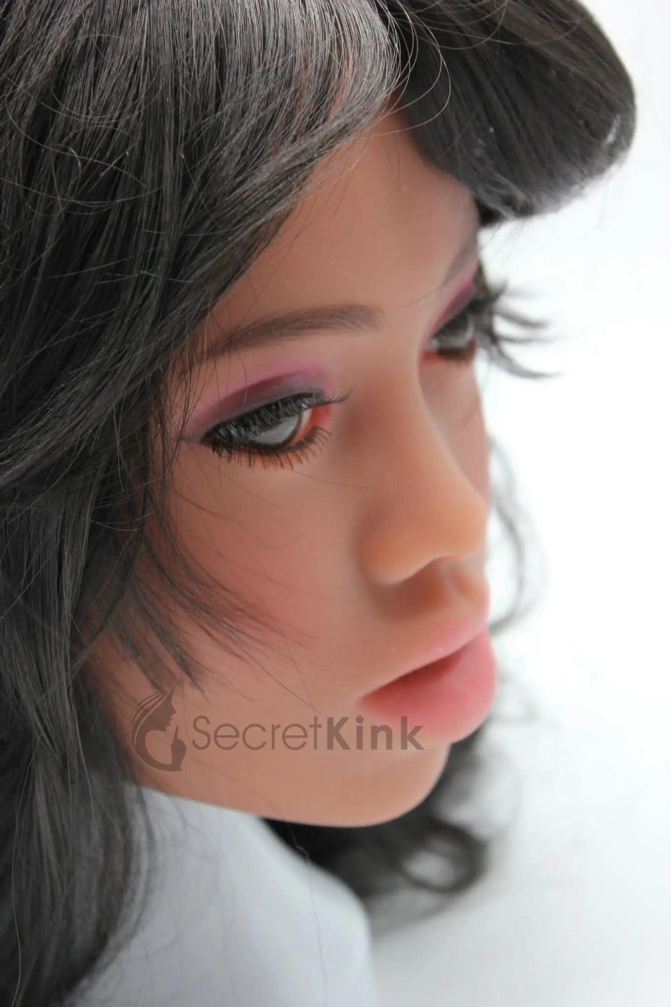 Ultra Realistic Female TPE Sex Doll Head (Light Brown Skin-Tone) - Lilly