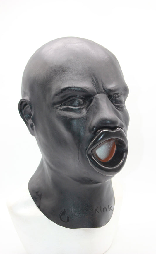 Large Lips Gag Heavy Masculine Rubber Hood