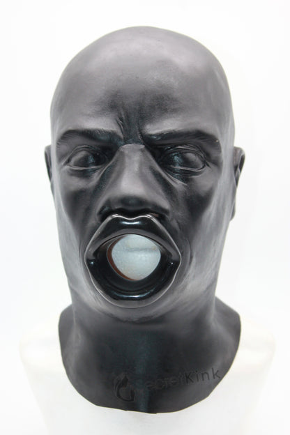 Large Lips Gag Heavy Masculine Rubber Hood