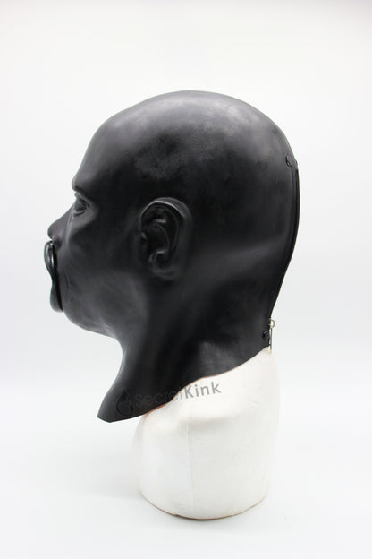 Large Lips Gag Heavy Masculine Rubber Hood