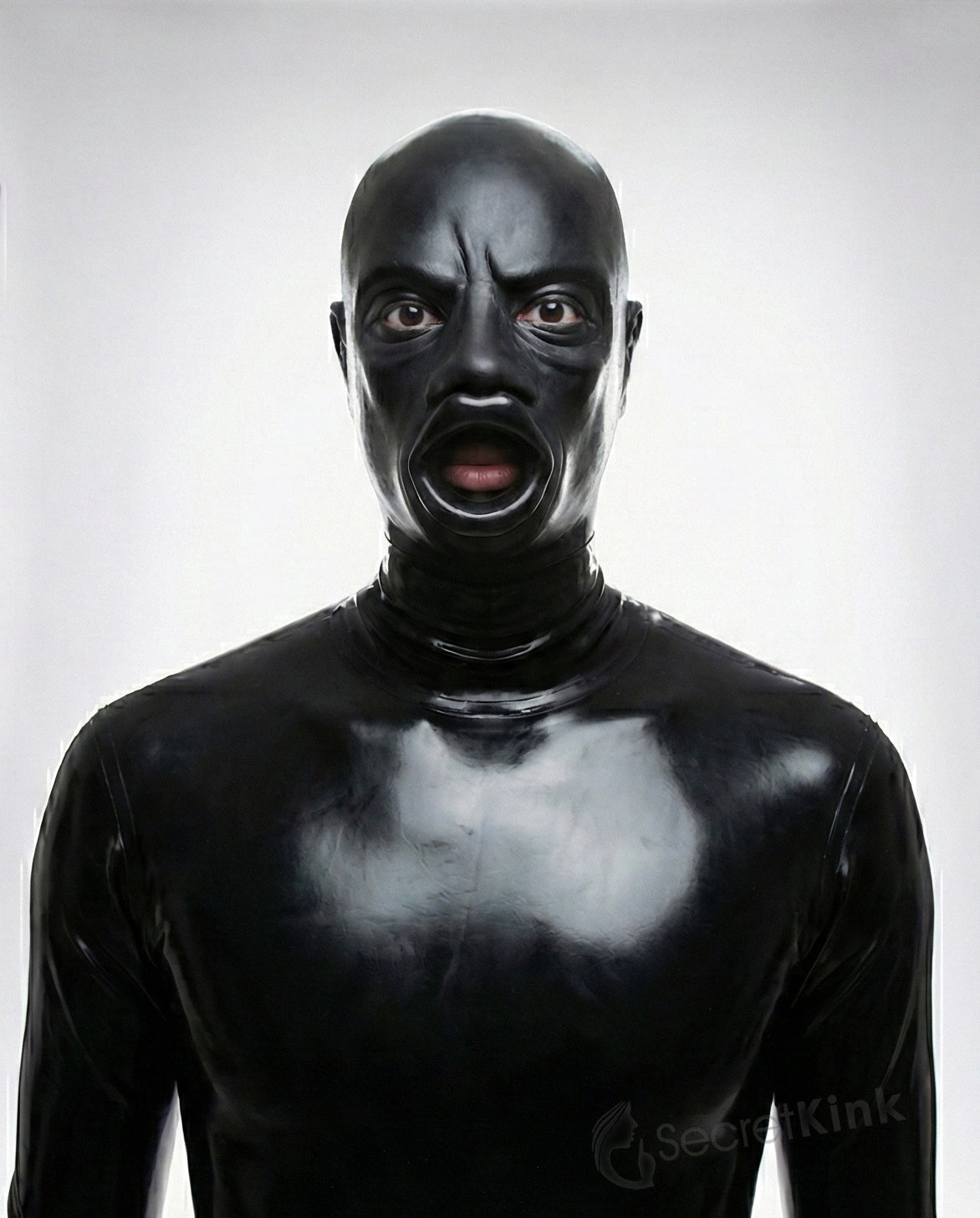Large Lips Gag Heavy Masculine Rubber Hood