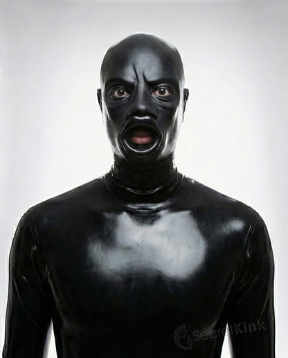 Large Lips Gag Heavy Masculine Rubber Hood