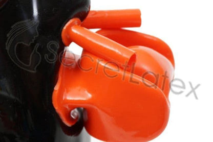 Moulded Latex Rubber Mouth Gag & Nasal Tube Set