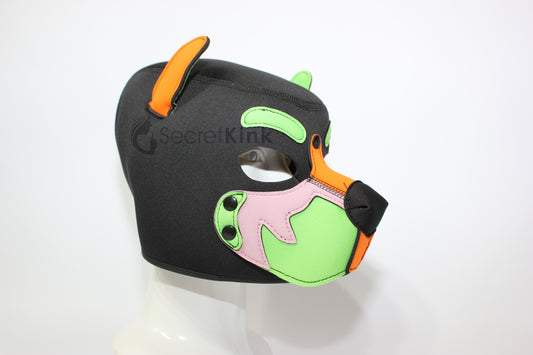Neoprene Foam Dog Hood - Padded Animal Mask Multi-colour