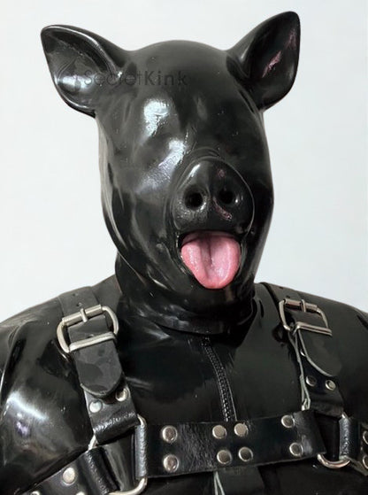 Latex Piglet Hood
