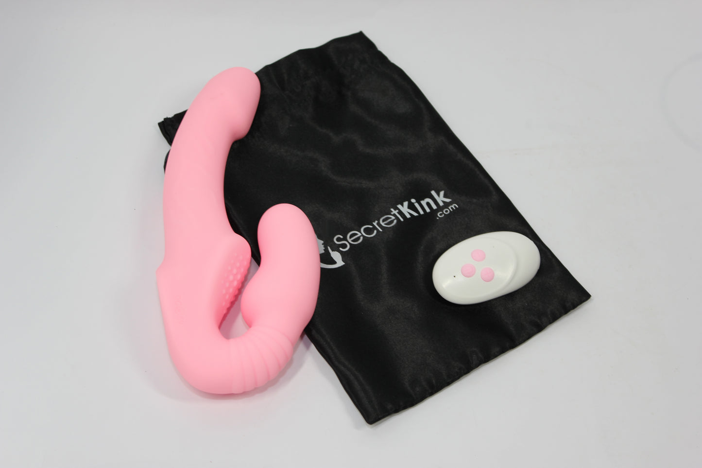 Silicone Strapless Pegging Vibrating Dildo - Double Headed (Waterproof)