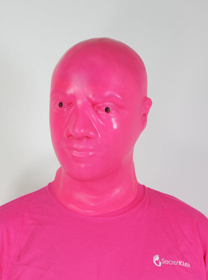 Masculine Pink Latex Hood (Moulded)