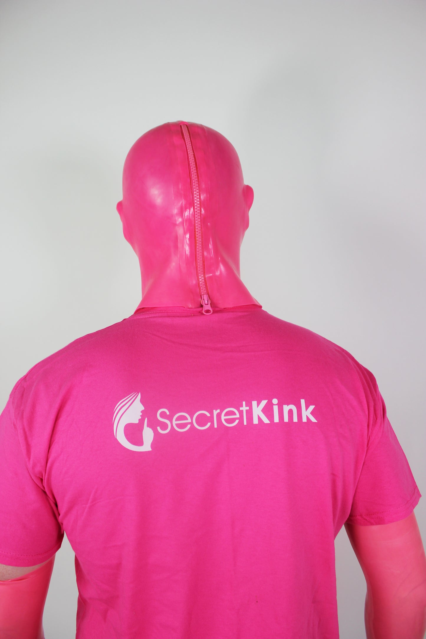 Masculine Pink Latex Hood (Moulded)
