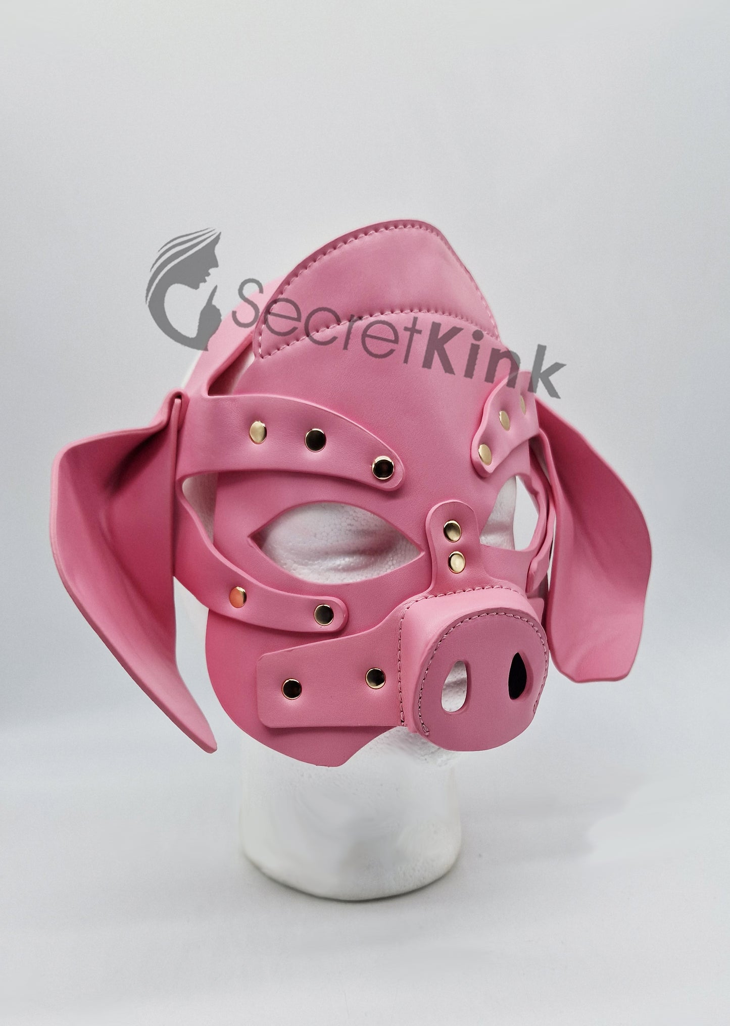 Vegan Leather Pig Masquerade Mask