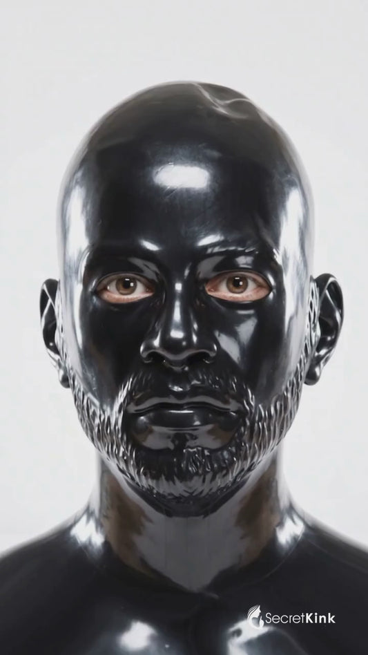Latex Beard Hood l Moulded Rubber Masculine Detail