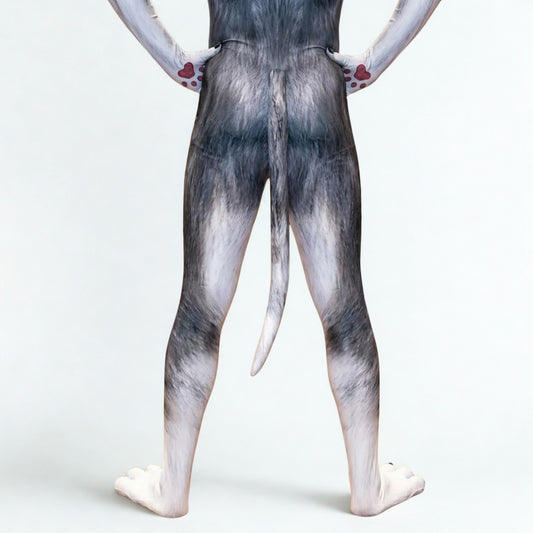 Husky Spandex Puppy Play Full Body Suit