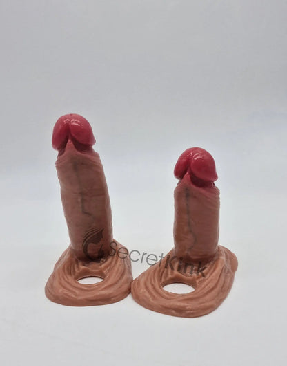 Silicone Penis Sleeve Extender (includes expandable Testicle Ring)