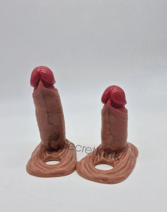 Silicone Penis Sleeve Extender (includes expandable Testicle Ring)