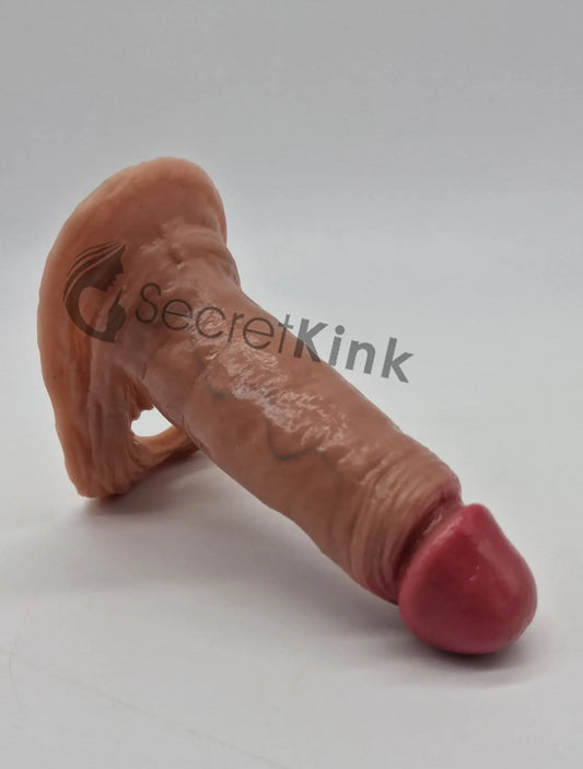 Silicone Penis Sleeve Extender (includes expandable Testicle Ring)