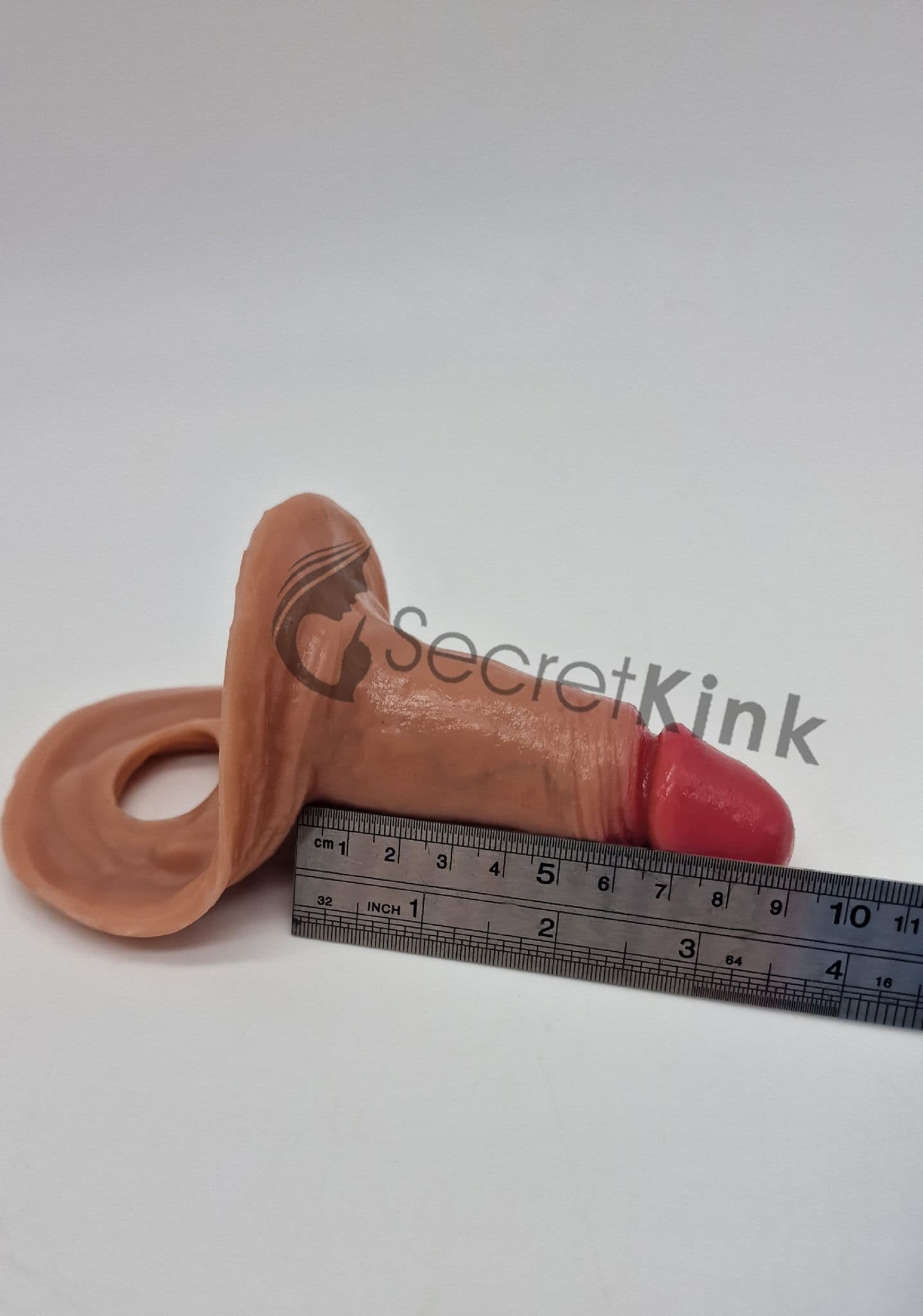 Silicone Penis Sleeve Extender (includes expandable Testicle Ring)
