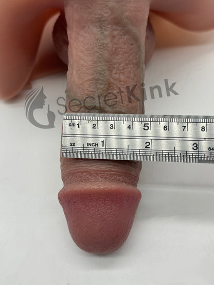 Realistic 5" Short Dildo for Men & Women – Stubby Lifelike Silicone Wearable