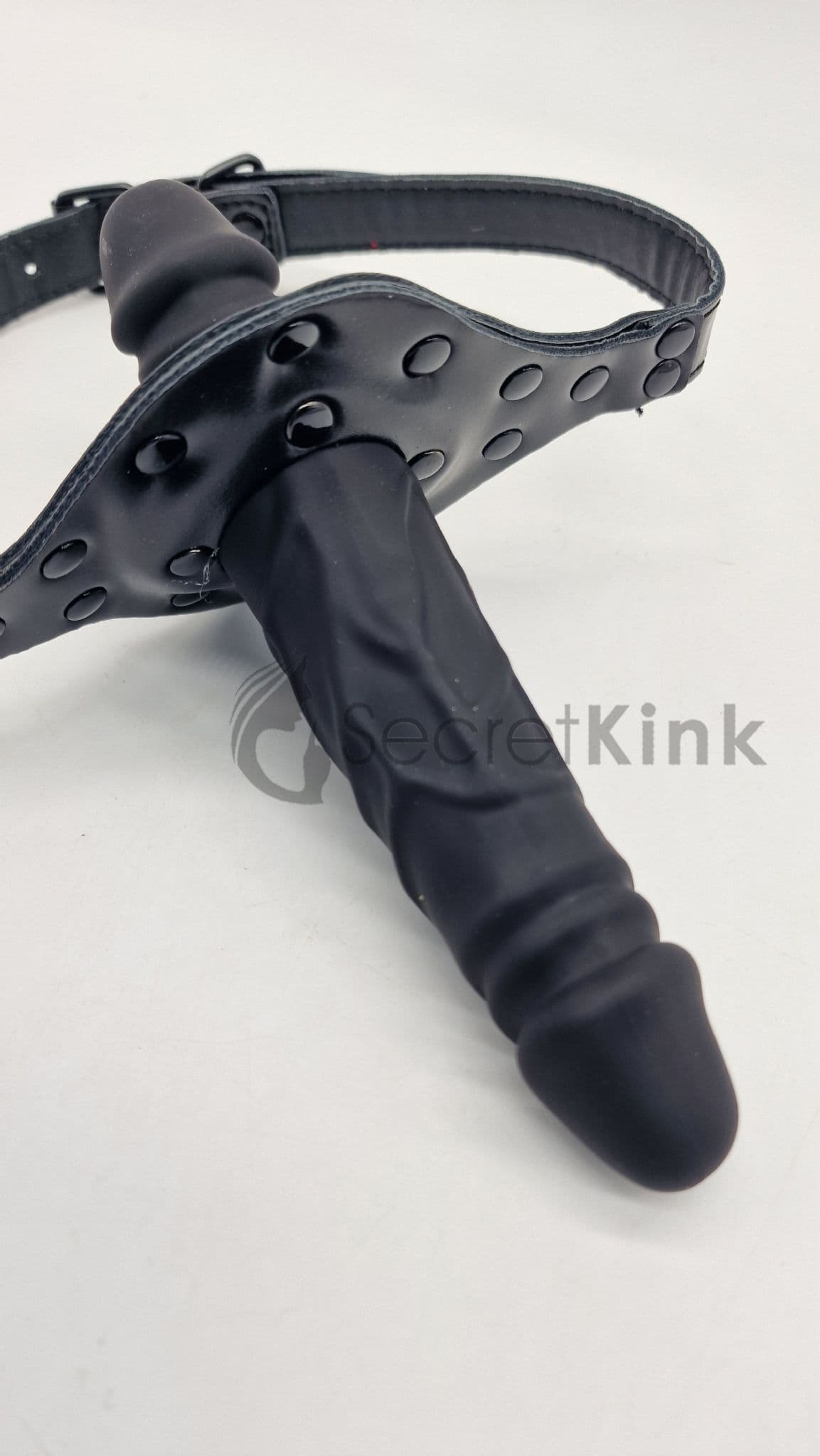 Silicone Face Strap-On Double Ended Dildo Gag