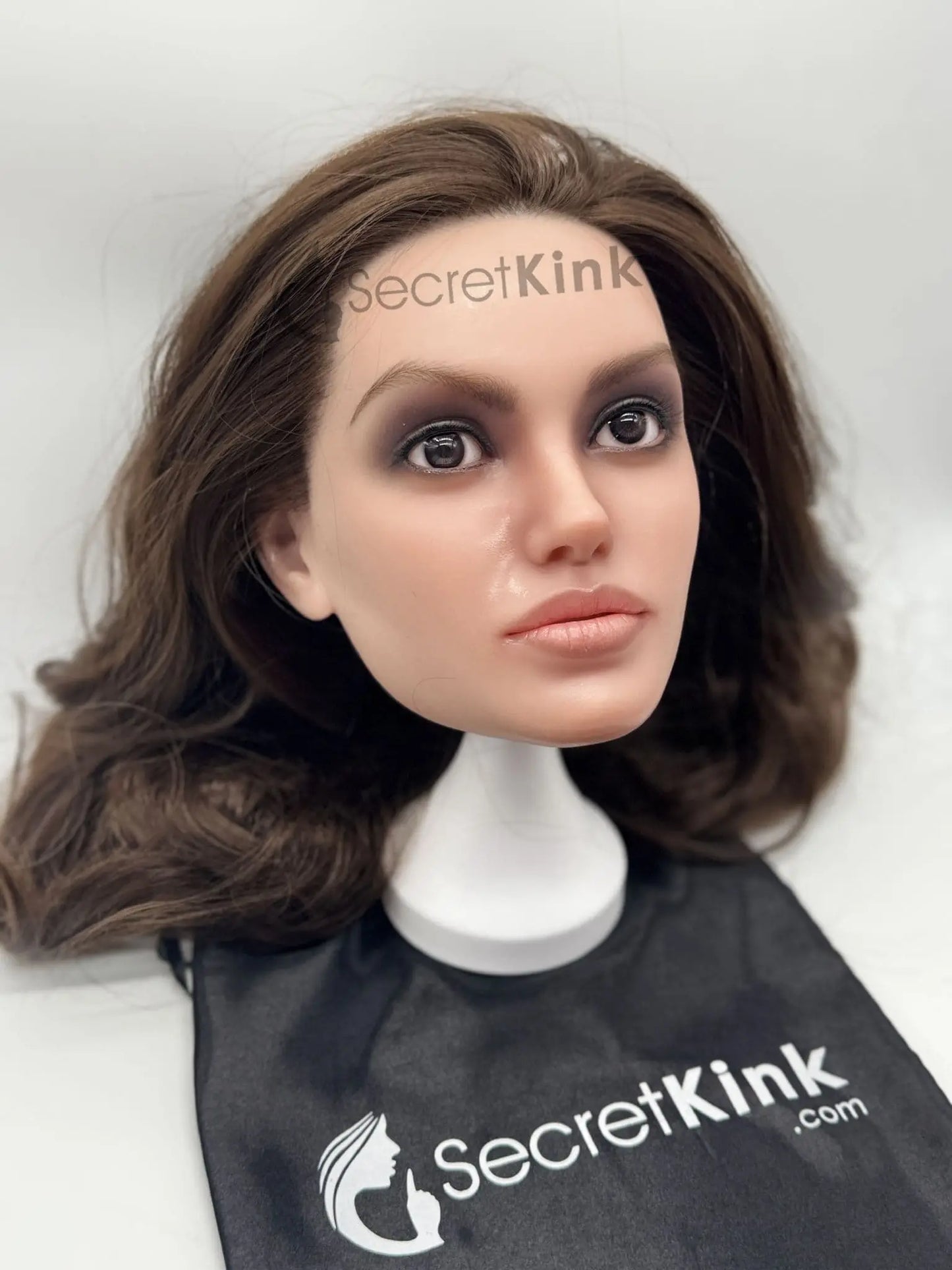 Ultra Realistic Female Silicone Sex Doll Head (Fair Skin-Tone) - Angelina