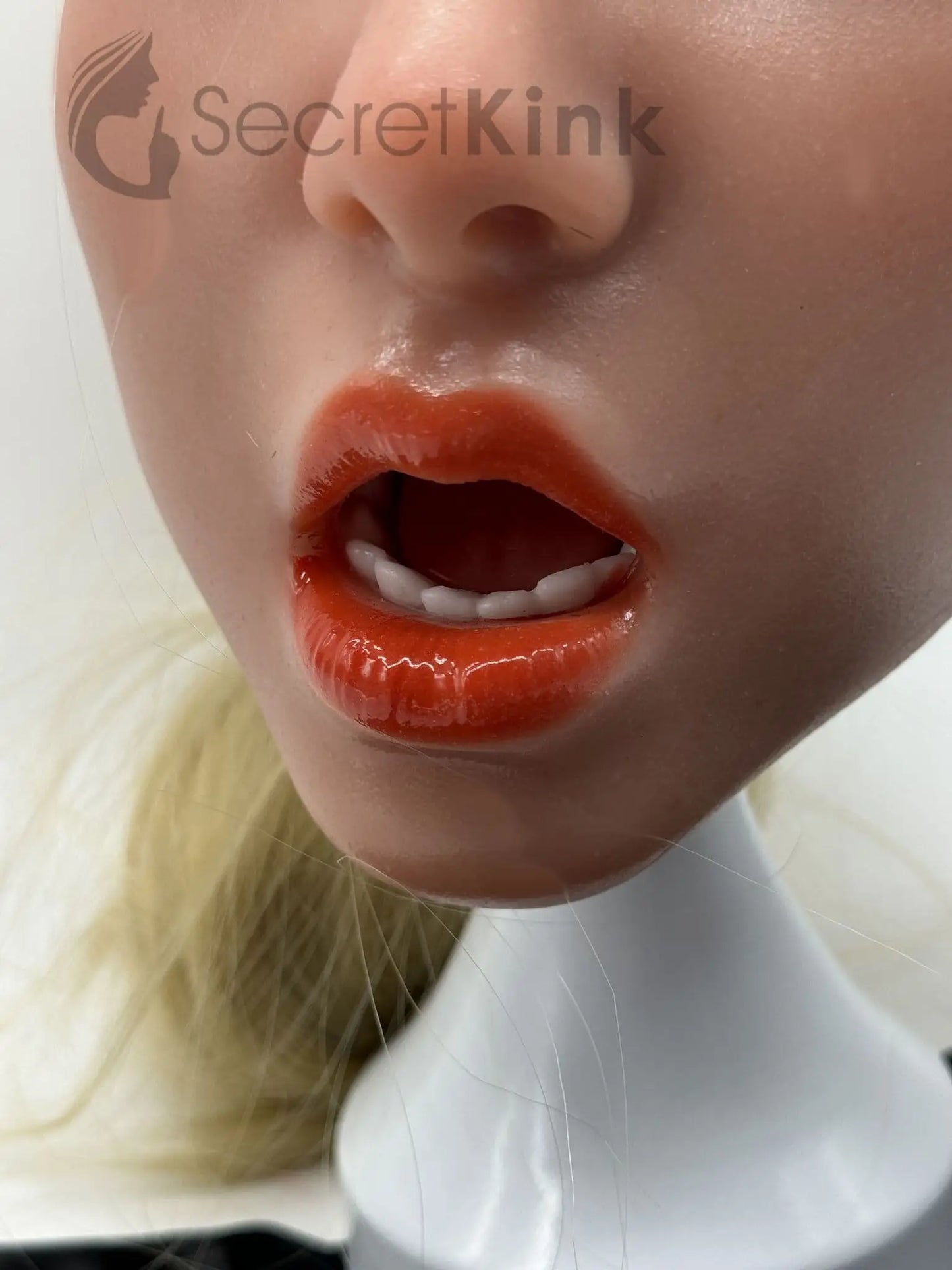 Ultra Realistic Female Silicone Sex Doll Head (Fair Skin-Tone) - Hana