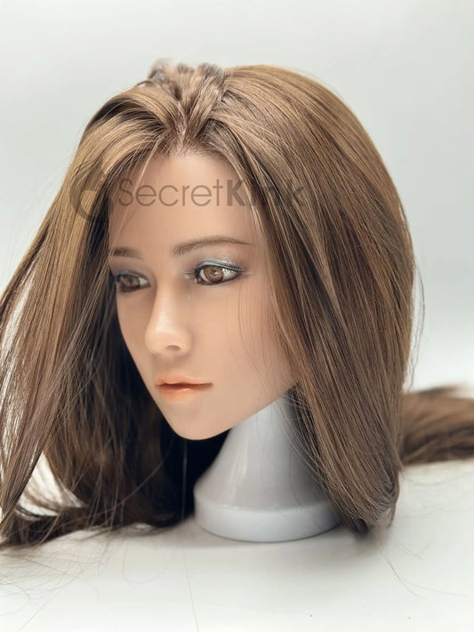 Ultra Realistic Female Silicone Sex Doll Head (Fair Skin-Tone) - Becky